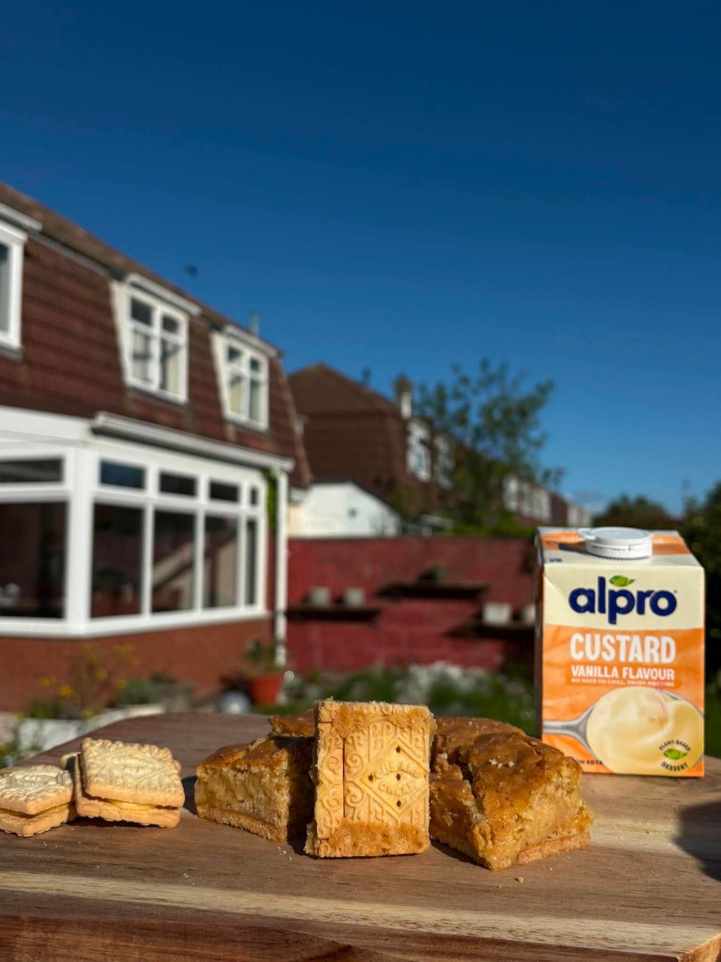 Custard Cream Blondie